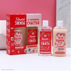 Набор подарочный "Тёплой зимы и счастья" гель, шампунь