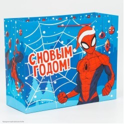 Пакет подарочный XL 49*40*19см "Человек-Паук Для супергероя"