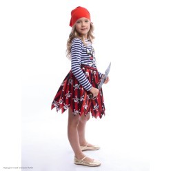 Костюм детский "Пиратка Джилл" р.26, 98 см