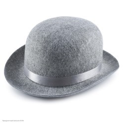Котелок серый (фетр)