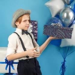 Котелок серый (фетр)