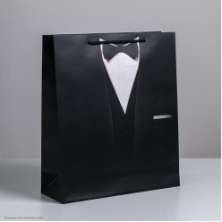 Пакет ML 26*30*9см "Костюм мужской" ламинат