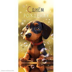 Конверт для денег "С Днём Рождения!" (такса)