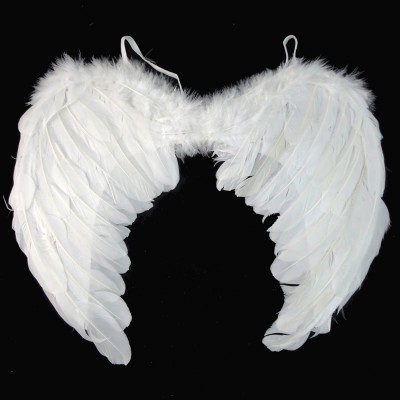 Крылья Ангела белые 60*40см (перо) К0216-2-б