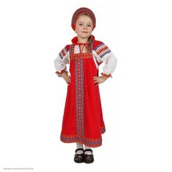 Костюм детский народный "Надюшка" р.30, 116см красный Костюм детский народный "Надюшка" р.30, 116см красный