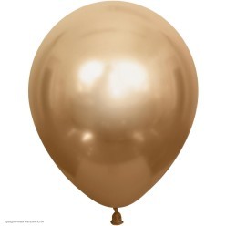 Шар без рисунка 12"/30см Хром Золото