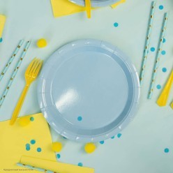 Вилки жёлтые 15см, 10 шт (пластик)