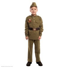 Костюм детский "Солдат ВОВ" (хлопок) р.30, 116 см