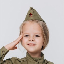 Костюм детский "Солдатка ВОВ" (хлопок) р.36, 140 см