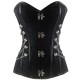 Корсет Дамаск (дек.замки) чёрный (цепи, пуговицы) р.XXL К9089-ч-105 Корсет Дамаск (дек.замки) чёрный (цепи, пуговицы) р.XXL К9089-ч-105