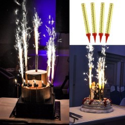 Фонтан настольный пиротехнический с держателем 10см, 4 штуки
