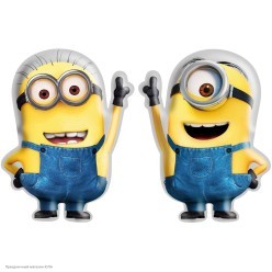 Шар фольга "Миньоны Дэйв/Стюарт" 55*42 см