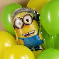 Шар фольга "Миньоны Дэйв/Стюарт" 55*42 см