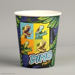 Стаканы "Динозавры. Dino" 250 мл, 10 шт (бумага)