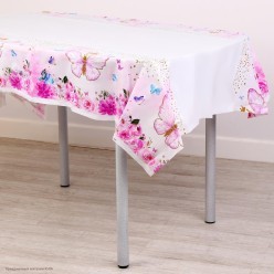 Скатерть "Бабочки" 180*108см (клеёнка)