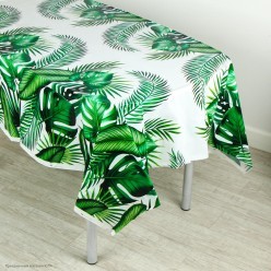 Скатерть "Листья Тропики" 180*137 см (п/этилен)