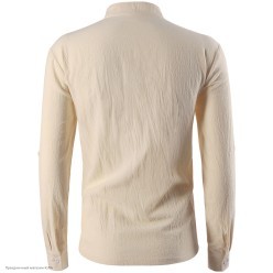 Рубашка винтажная/пиратская (беж) р.52-54, 175см