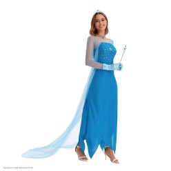 Костюм взрослый "Эльза. Холодное сердце" (люрекс) р.44-46