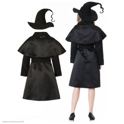 Костюм взрослый "Ведьма в плаще" р.46-48