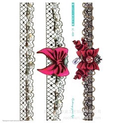 Тату переводное "Подвязки" 15*21см ассорти