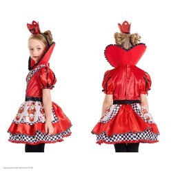 Костюм детский "Червовая королева" 130-140 см