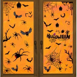 Наклейки статические "Летучие мыши" 30*20 см