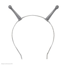 Ободок "Инопланетные антенки" серые (пластик)