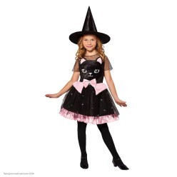 Костюм детский "Ведьмочка-кошка" 100-120 см