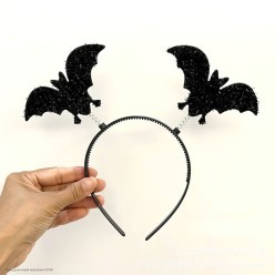 Антенки Лет.мыши чёрные (люрекс) 18*19см