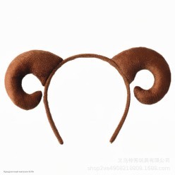 Ободок Барашек (рожки коричневые)