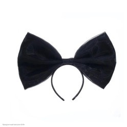 Ободок Бант органза 34*28см (чёрный)