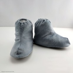 Чехлы на обувь "Животное" детск (ворс) серые 20,5см