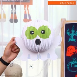 Подвеска бумажная объёмная "Призрак-пучеглаз" 24*30см