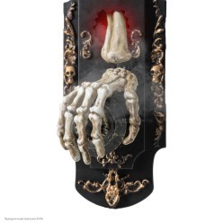 Декорация "Дверная ручка с рукой скелета" 30,5*14см