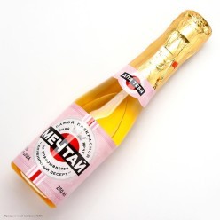 Гель для душа подарочный Шампанское "Мечтай!" 20*5*5см