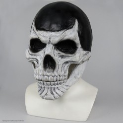 Маска "Череп" чёрно-белый (латекс)