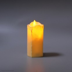 Свеча светодиодная Цилиндр (дрожит огонёк) 10,5*5см