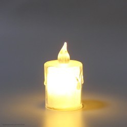 Свеча светодиодная "Блеск" 6,5*3,6 см (жёлтый свет)