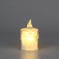 Свеча светодиодная "Блеск" 6,5*3,6 см (жёлтый свет)