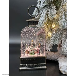 Снежная фигура "Лампа" свет, музыка (стекло, пластик) 21*10