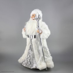 Фигура "Дед Мороз" в белой шубе 48*26*13см
