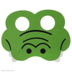 Маска "Крокодил" детская (фетр) 18*14 см