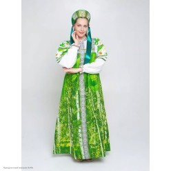 Костюм взрослый русский народный "Берёзка" р.44