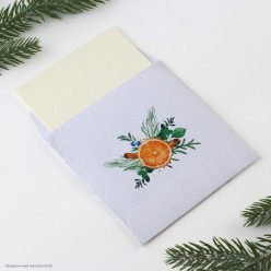 Аромасаше в конверте "Тепла и уюта" апельсин 11*11см