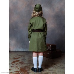 Костюм детский "Солдатка ВОВ" р.42, 158 см