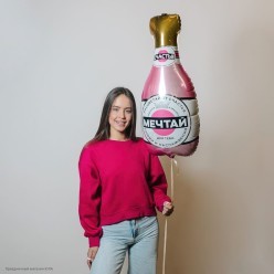 Шар фольга "Бутылка Мартини" 80*42 см