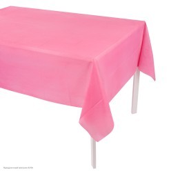 Скатерть ярко-розовая 137*274 см, полиэтилен