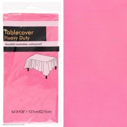 Скатерть ярко-розовая 137*274 см, полиэтилен