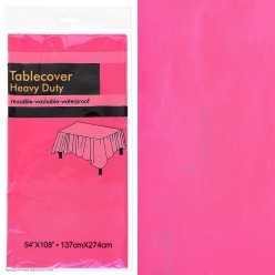 Скатерть фуксия 137*274 см, полиэтилен