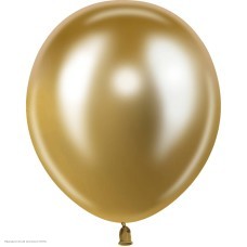 Шар без рисунка 12"/30см Хром Золото